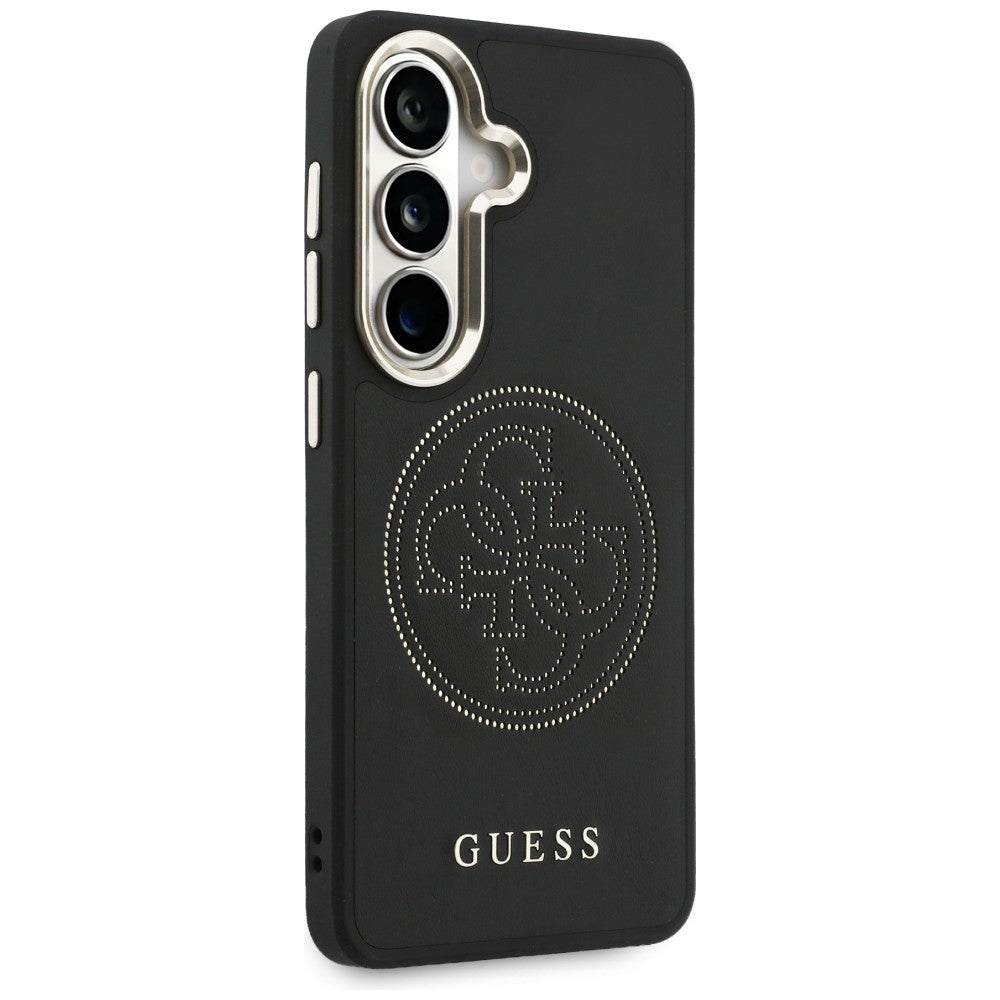 Husa MagSafe za Samsung Galaxy S26 S942, Guess, Perforated Logo, Crna
