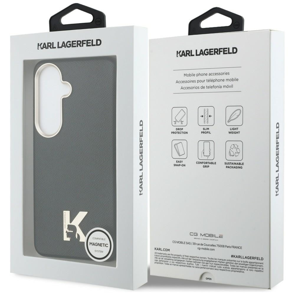 Futrola MagSafe za Samsung Galaxy S26 S942, Karl Lagerfeld, Karl Head Logo, Crna