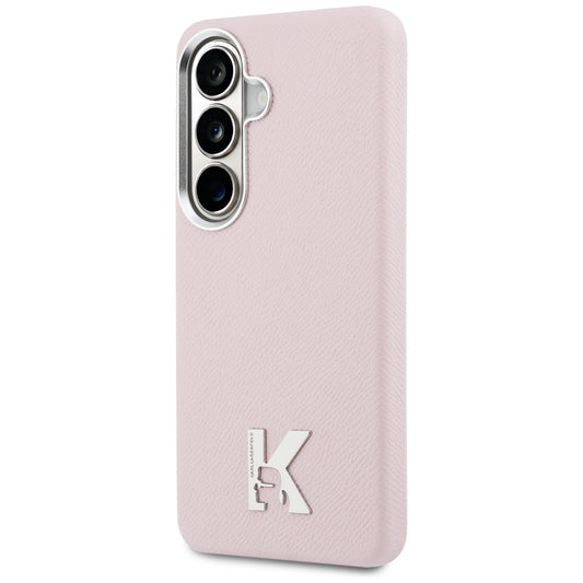 Futrola MagSafe za Samsung Galaxy S26 S942, Karl Lagerfeld, Karl Head Logo, Roze