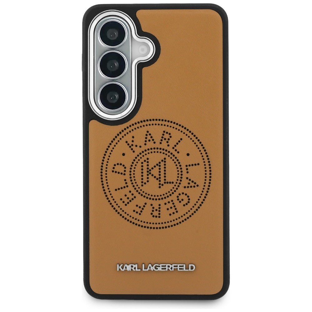 Futrola MagSafe za Samsung Galaxy S26 S942, Karl Lagerfeld, Karl Round Point Logo, Braon