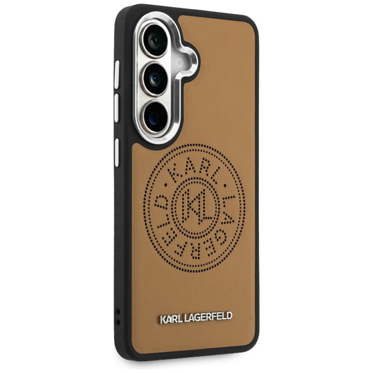 Futrola MagSafe za Samsung Galaxy S26 S942, Karl Lagerfeld, Karl Round Point Logo, Braon