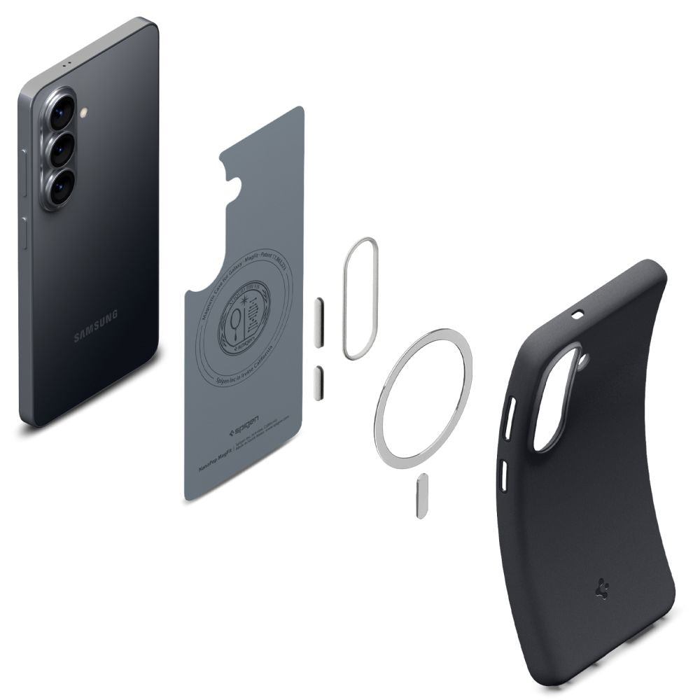 Husa MagSafe za Samsung Galaxy S26 S942, Spigen, Caseology Nano Pop, Crna ACS11066