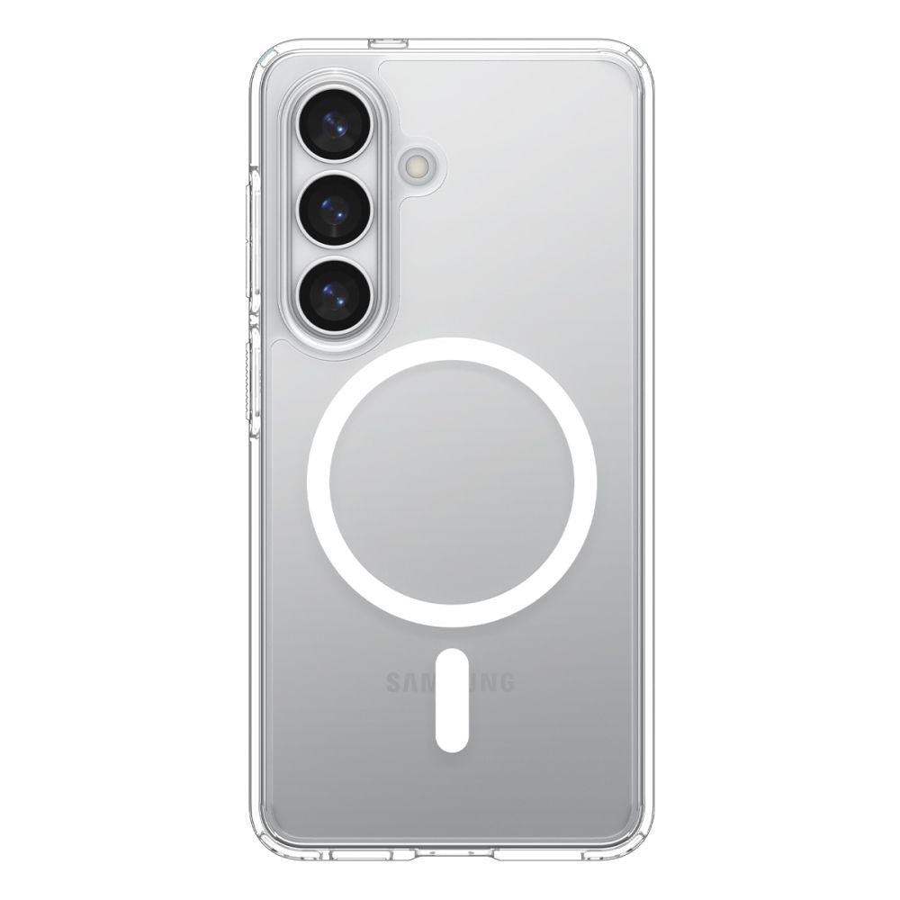 Husa MagSafe za Samsung Galaxy S26 S942, Spigen, Ultra Hybrid, Transparentna Bela ACS10734