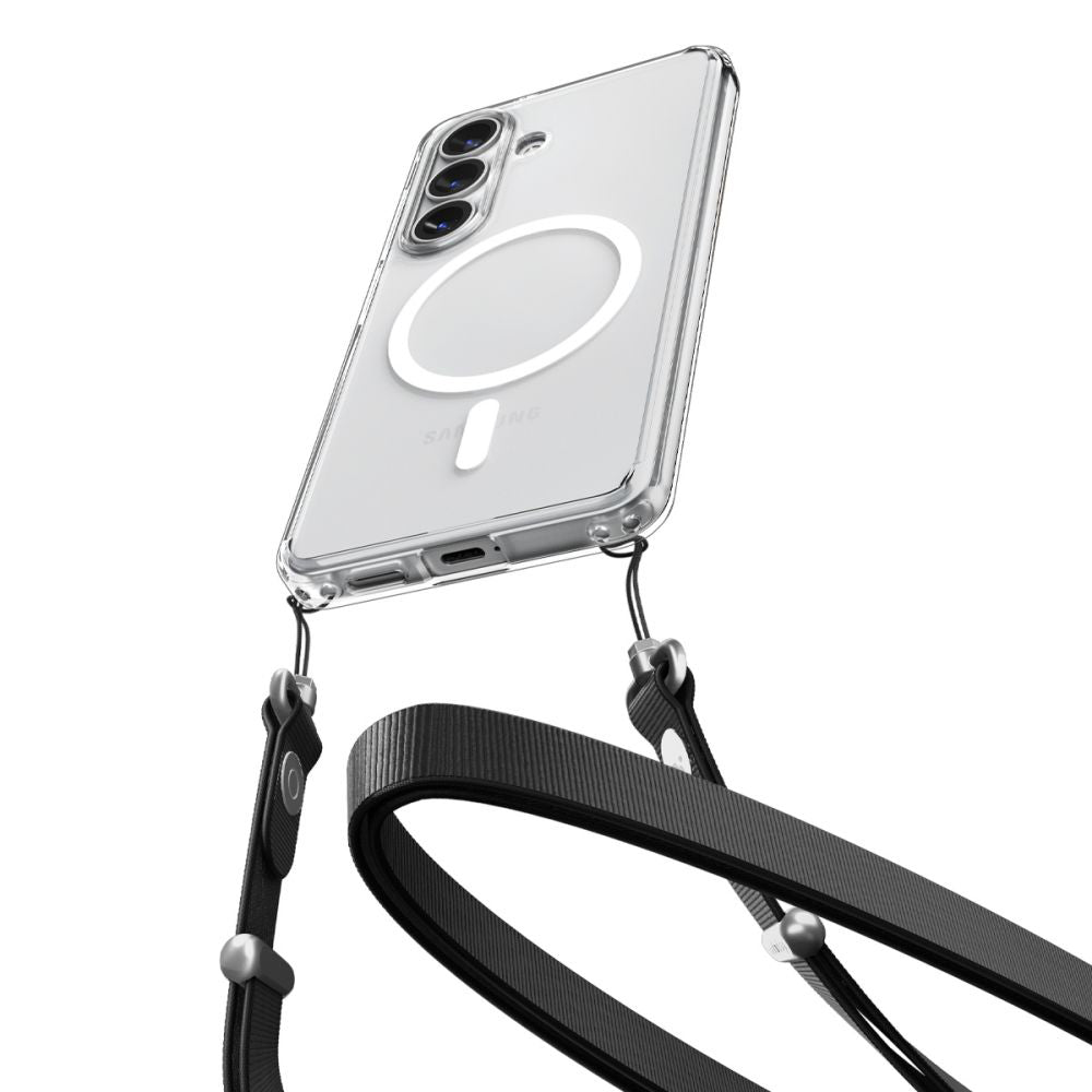 Husa MagSafe za Samsung Galaxy S26 S942, Spigen, Ultra Hybrid, Transparentna Bela ACS10734