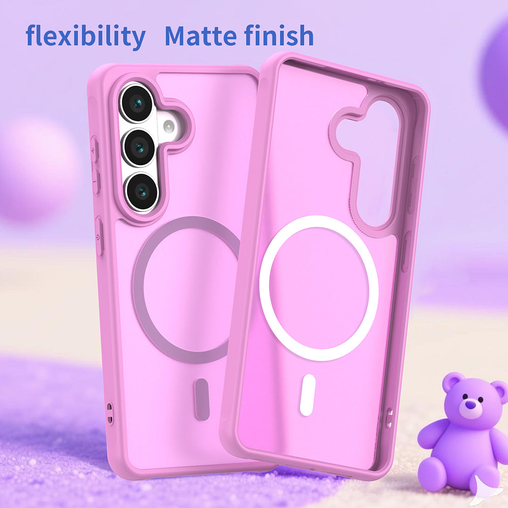 Futrola MagSafe za Samsung Galaxy S26 S942, Techsuit, HaloFrost II, Roze