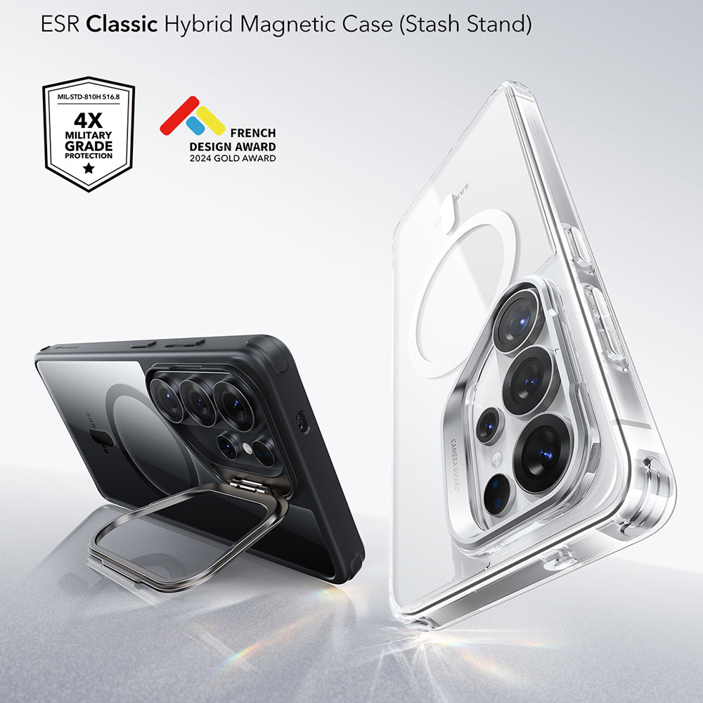 Futrola MagSafe za Samsung Galaxy S26 Ultra S948, ESR, Classic Hybrid Kickstand, Crno Providna