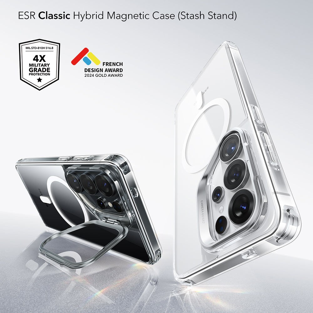 Futrola MagSafe za Samsung Galaxy S26 Ultra S948, ESR, Classic Hybrid Kickstand, Providna