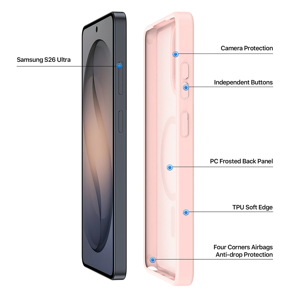 MagSafe futrola za Samsung Galaxy S26 Ultra S948, DUX DUCIS, Yind, Svetlo Ljubičasta