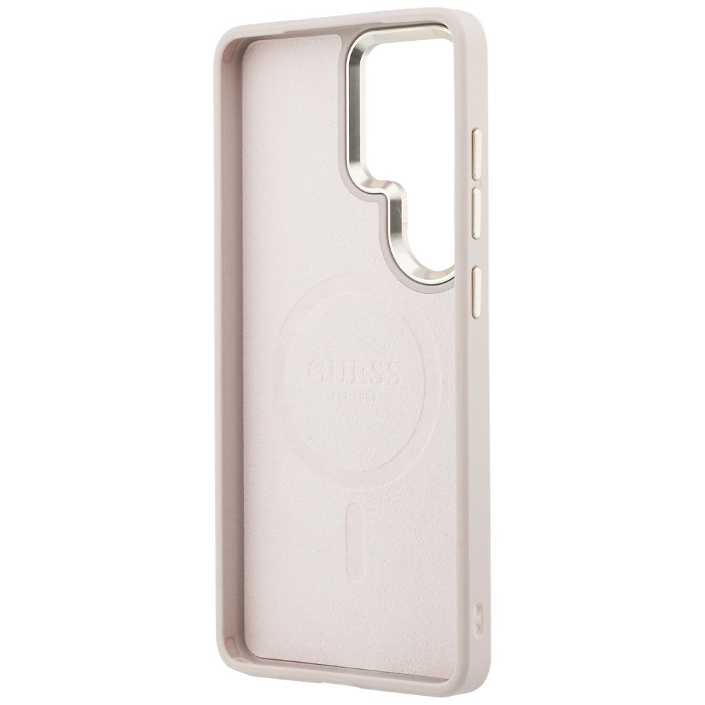 Futrola MagSafe za Samsung Galaxy S26 Ultra S948, Guess, 4G Embossed Ring, Roze