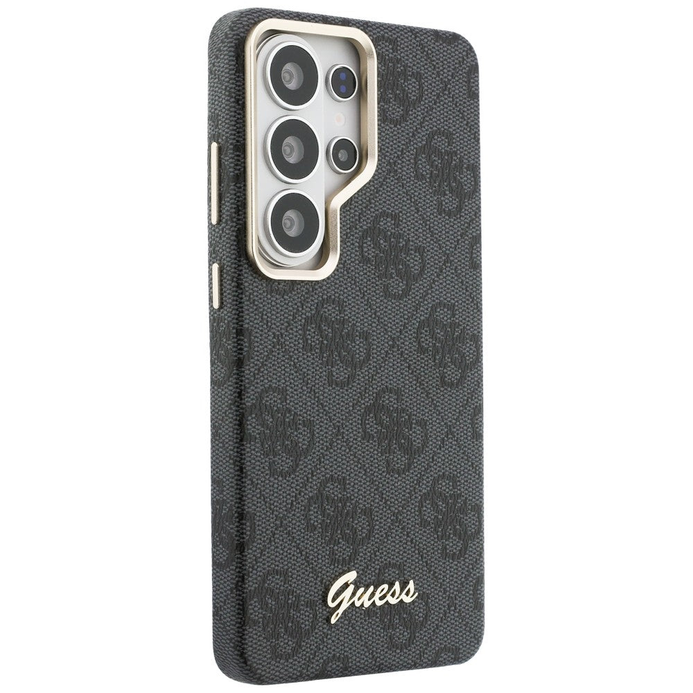 Futrola MagSafe za Samsung Galaxy S26 Ultra S948, Guess, 4G Script Logo, Crna