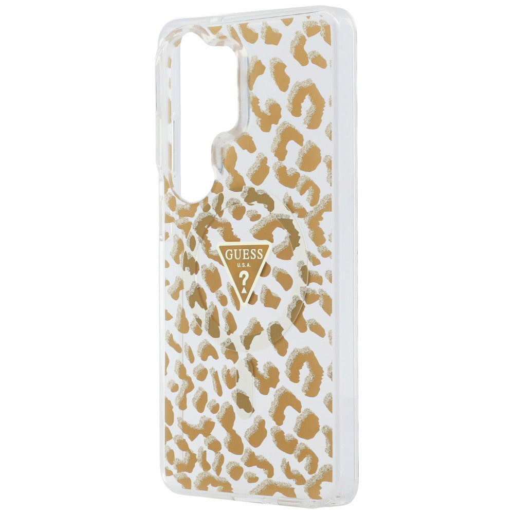 Futrola MagSafe za Samsung Galaxy S26 Ultra S948, Guess, IML Leopard Pattern, Braon