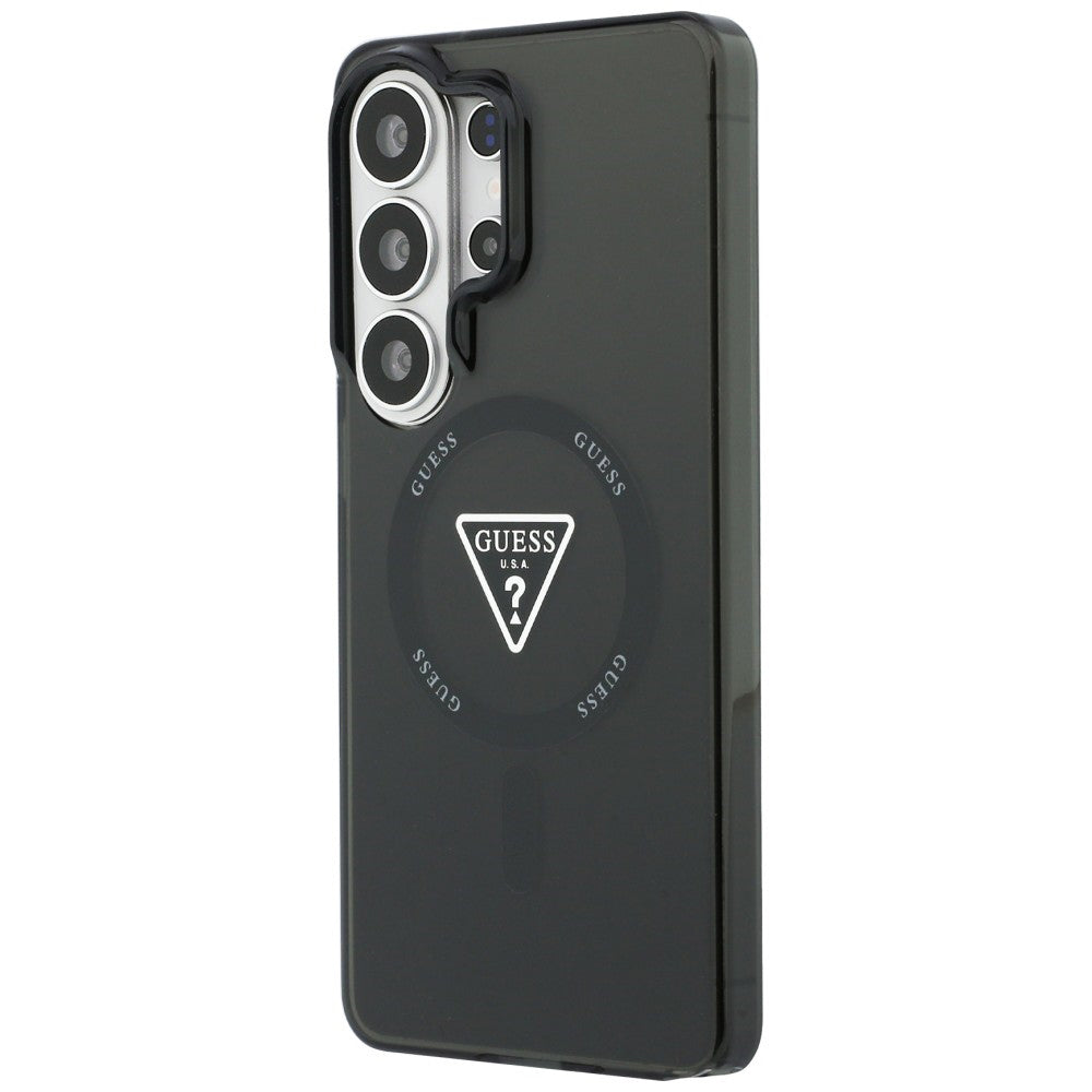 Futrola MagSafe za Samsung Galaxy S26 Ultra S948, Guess, IML Gradient Triangle Logo, Crna