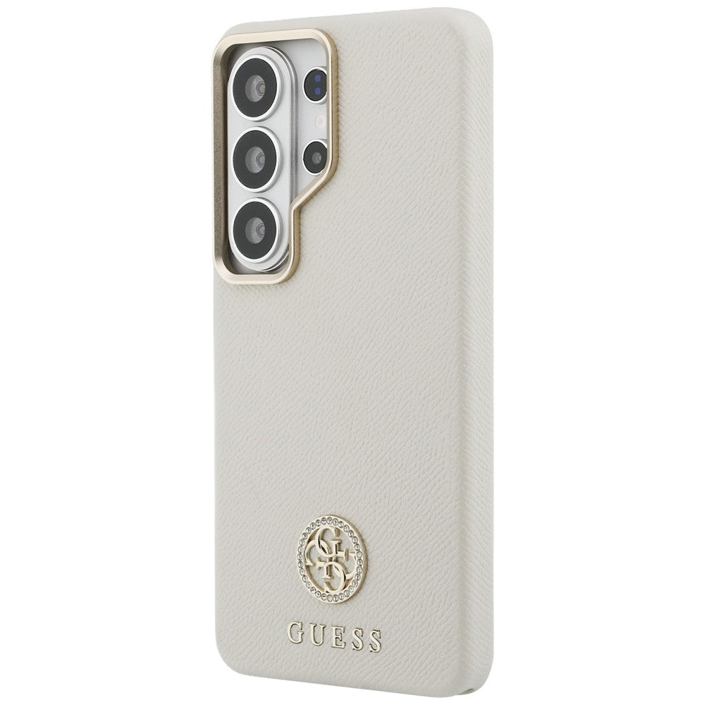 Futrola MagSafe za Samsung Galaxy S26 Ultra S948, Guess, Rhinestone Round Logo, Bež