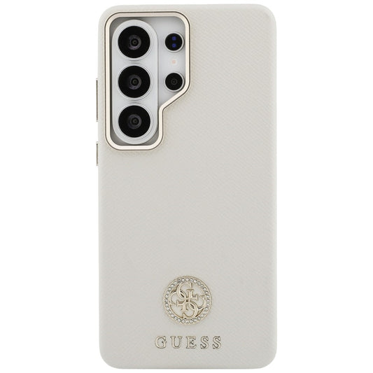 Futrola MagSafe za Samsung Galaxy S26 Ultra S948, Guess, Rhinestone Round Logo, Bež
