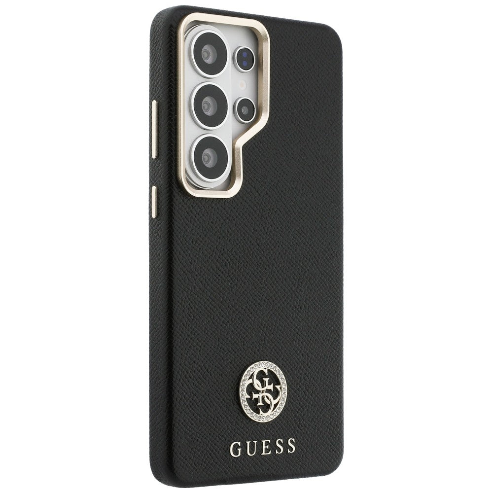 Futrola MagSafe za Samsung Galaxy S26 Ultra S948, Guess, Rhinestone Round Logo, Crna