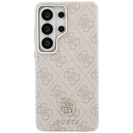 Futrola MagSafe za Samsung Galaxy S26 Ultra S948, Guess, Rhinestone Round Logo, Roze