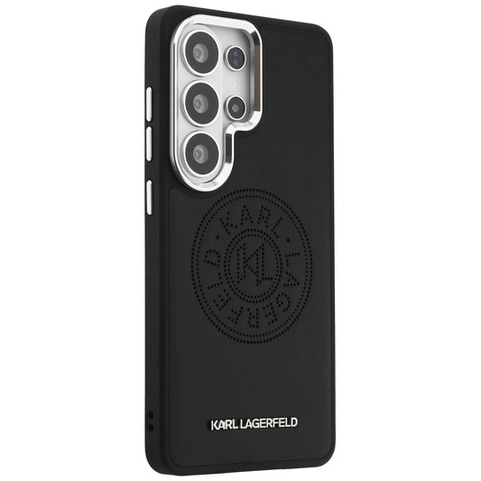 Futrola MagSafe za Samsung Galaxy S26 Ultra S948, Karl Lagerfeld, Karl Round Point Logo, Crna
