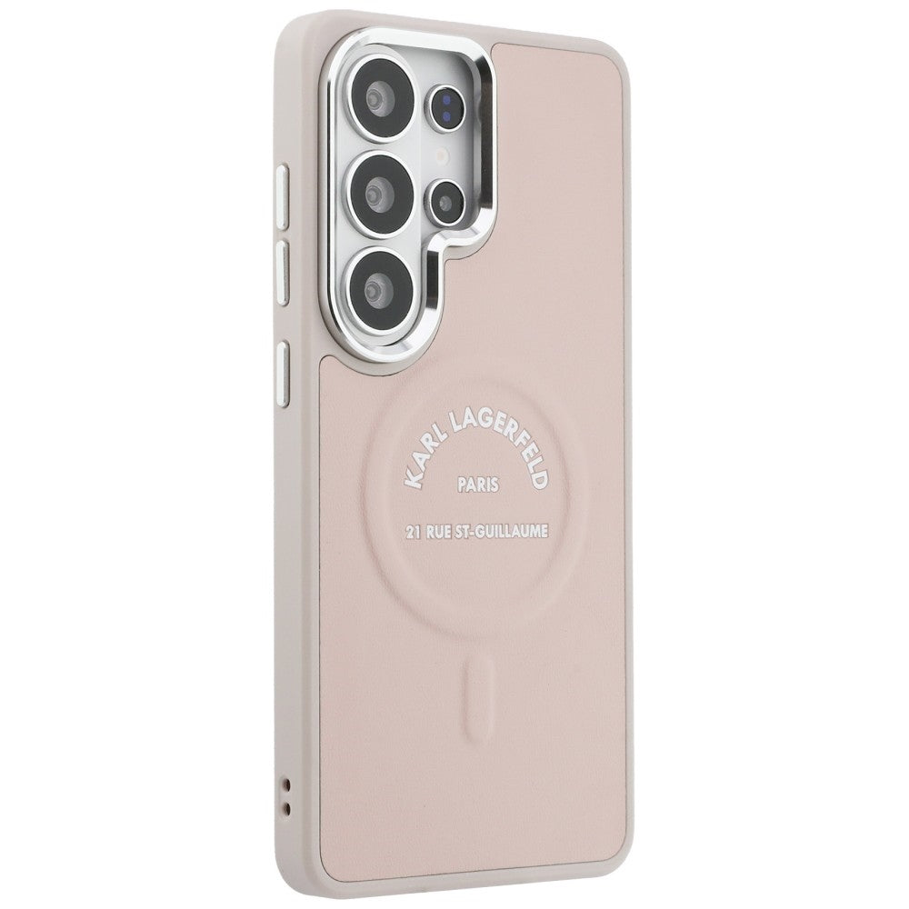 Futrola MagSafe za Samsung Galaxy S26 Ultra S948, Karl Lagerfeld, Karl RSG Logo, Roze