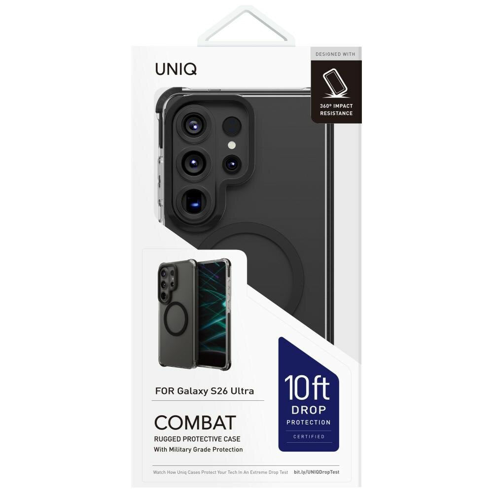Futrola MagSafe za Samsung Galaxy S26 Ultra S948, UNIQ, Combat MagClick, Crna