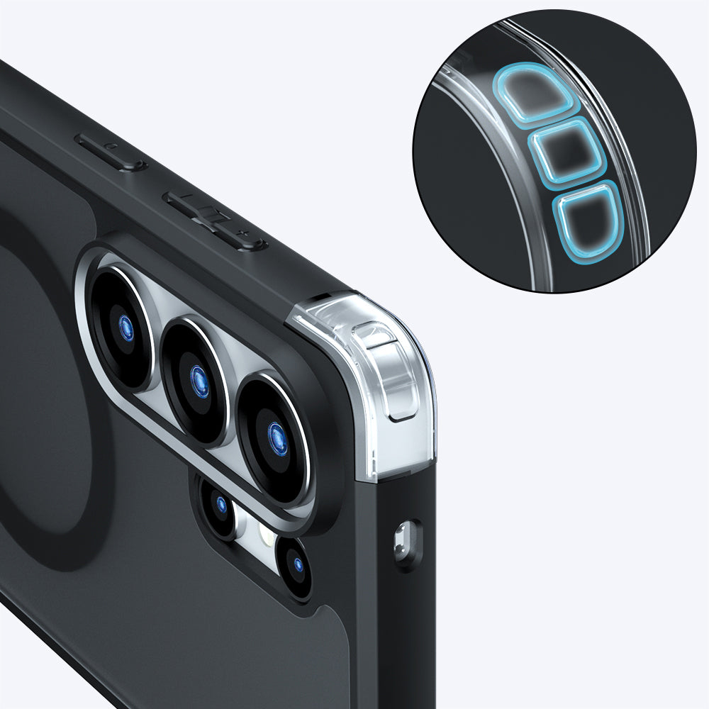 Futrola MagSafe za Samsung Galaxy S26 Ultra S948, Techsuit, PureFrost, Satin Crna