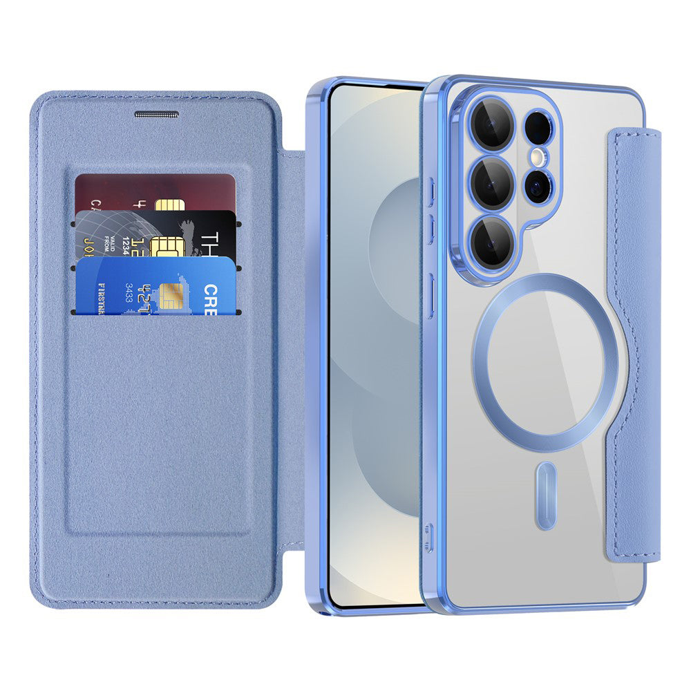 Futrola MagSafe za Samsung Galaxy S26 Ultra S948, Techsuit, SmartMag Book, Plava