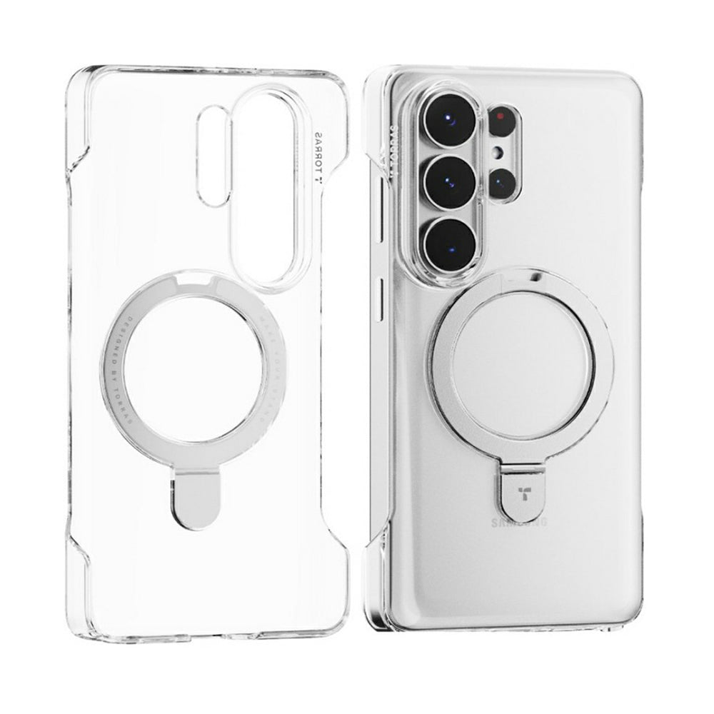 Husa MagSafe za Samsung Galaxy S26 Ultra S948, Torras, Ostand Slim, Transparentna