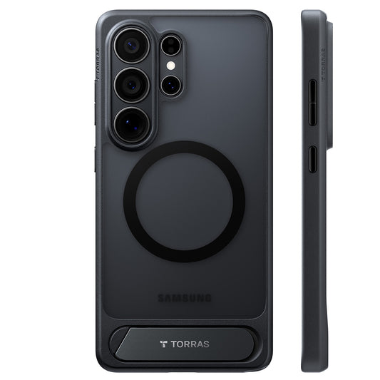 Futrola MagSafe za Samsung Galaxy S26 Ultra, Torras, Pstand, Crna