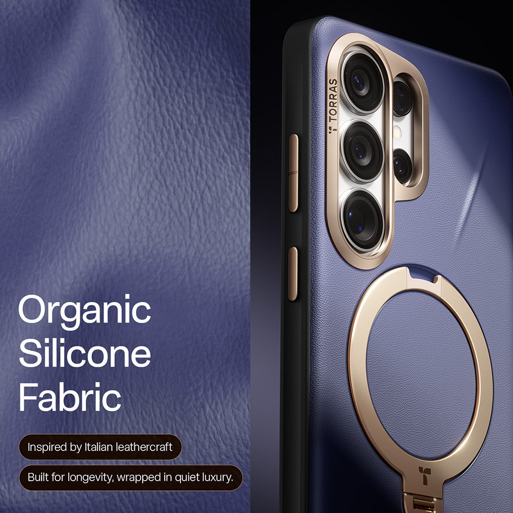Futrola MagSafe za Samsung Galaxy S26 Ultra S948, Torras, QPRO Leather, Ljubičasta