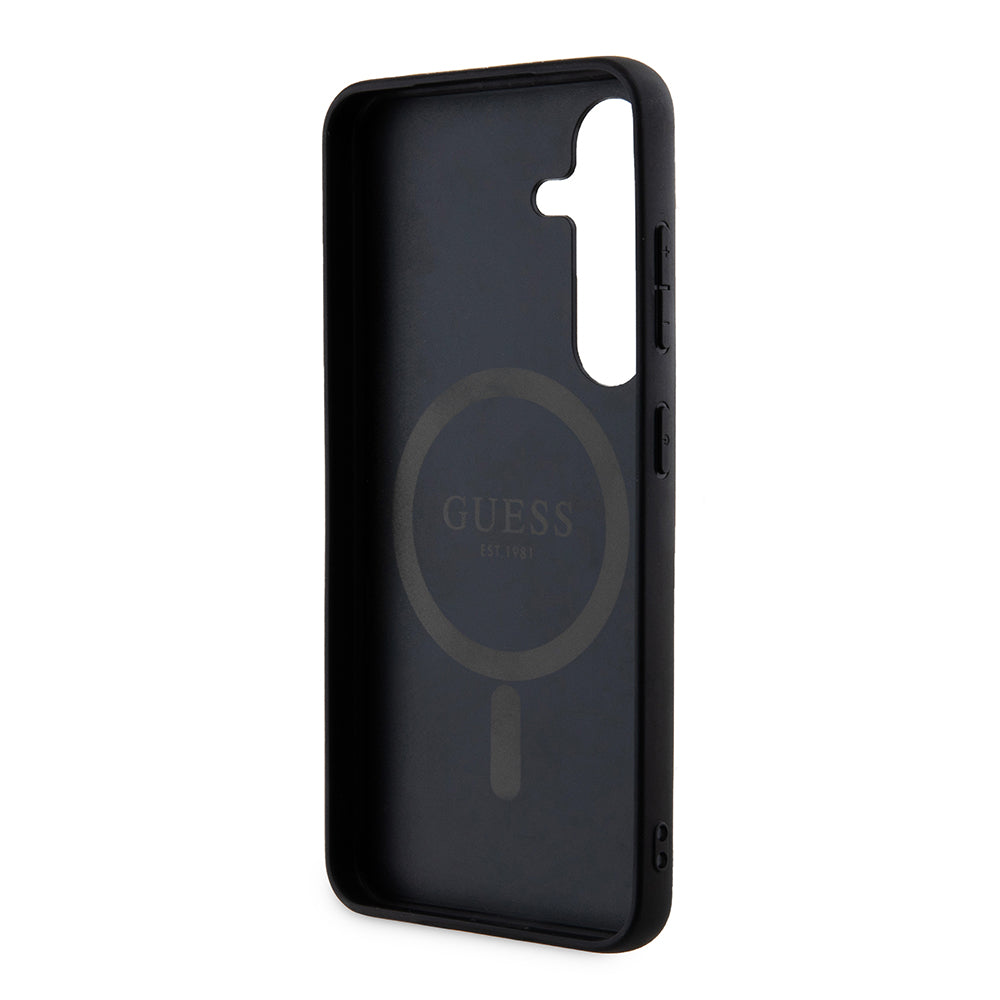 Futrola MagSafe za Samsung Galaxy Z Flip7 F766, Guess, 4G Collection, Crna