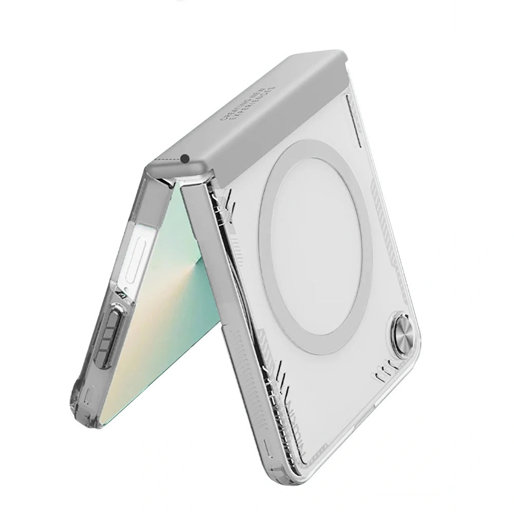 MagSafe futrola za Samsung Galaxy Z Flip7 F766, Nillkin, Iceblade, Siva