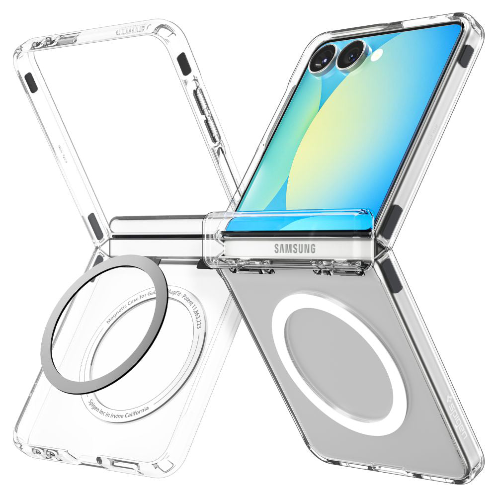 Futrola MagSafe za Samsung Galaxy Z Flip7 F766, Spigen, Ultra Hybrid Pro, Transparentna ACS09559