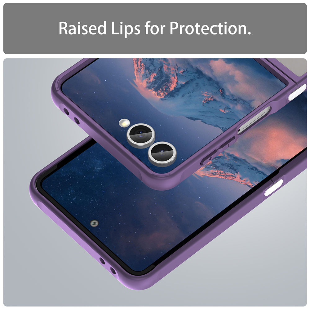 MagSafe futrola za Samsung Galaxy Z Flip7 F766, Techsuit, HaloFrost II, Ljubičasta