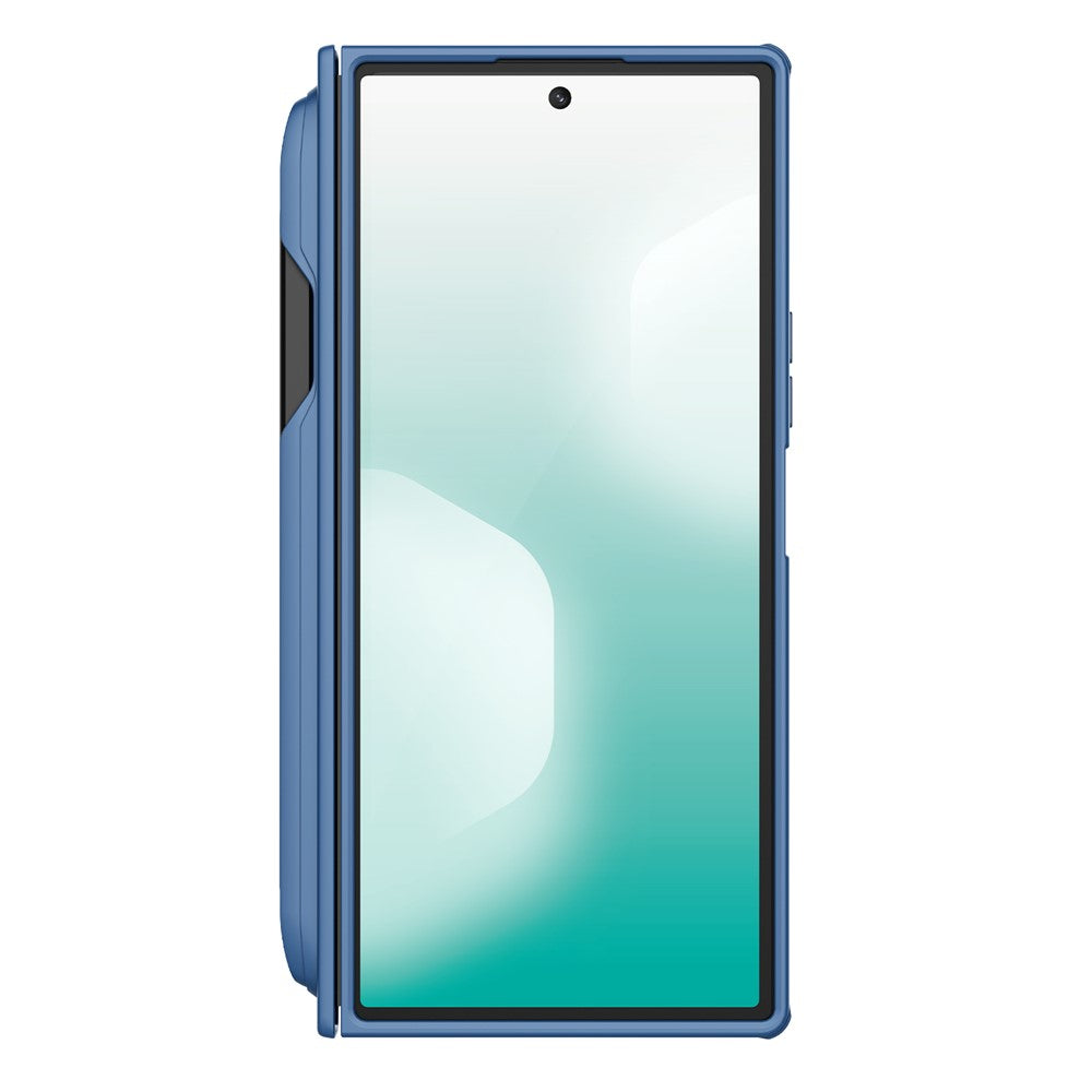 MagSafe futrola za Samsung Galaxy Z Fold7 F966, Nillkin, Super Frosted Shield sa držačem za olovku, Plava