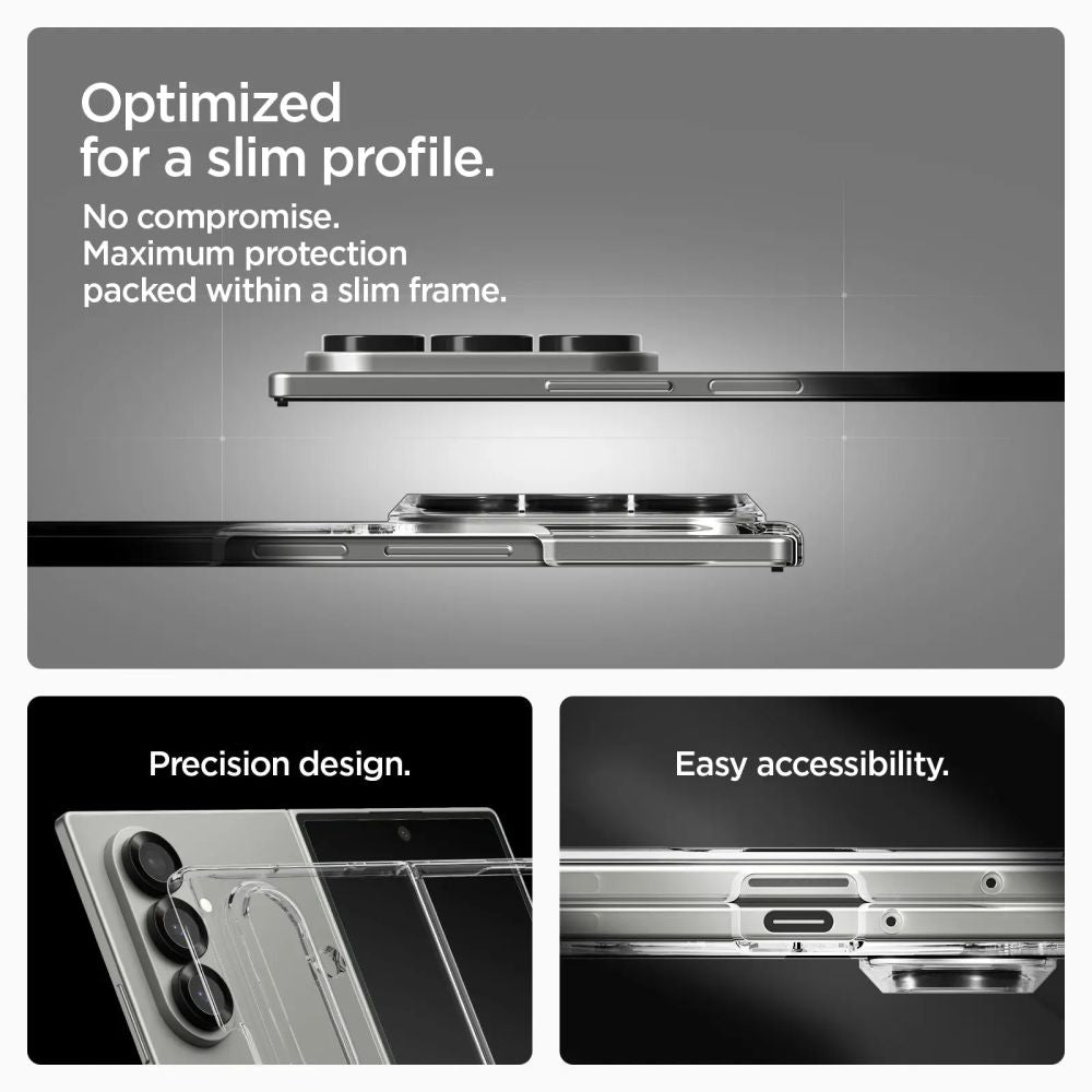 Futrola MagSafe za Samsung Galaxy Z Fold7 F966, Spigen, Air Skin, Transparentna ACS09545