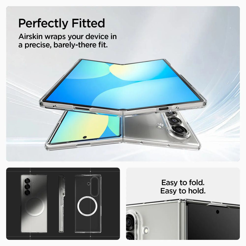 Futrola MagSafe za Samsung Galaxy Z Fold7 F966, Spigen, Air Skin, Transparentna ACS09545