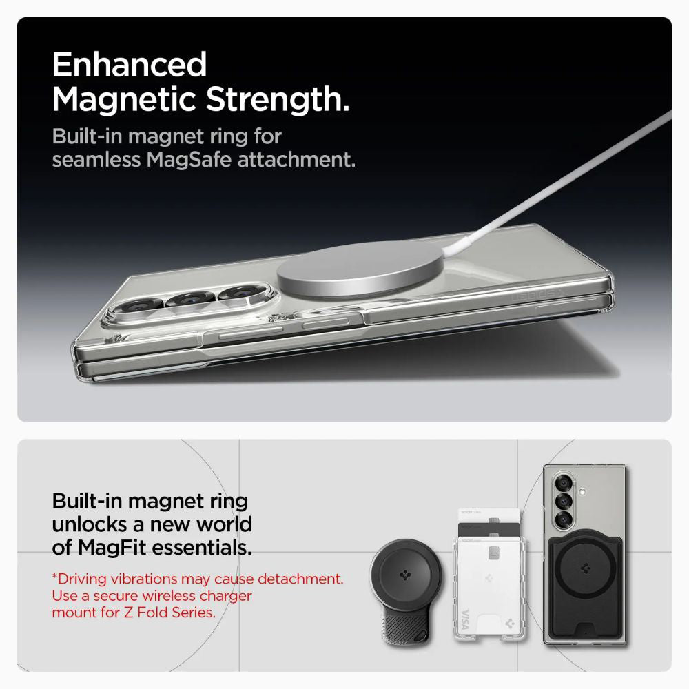 Futrola MagSafe za Samsung Galaxy Z Fold7 F966, Spigen, Air Skin, Transparentna ACS09545