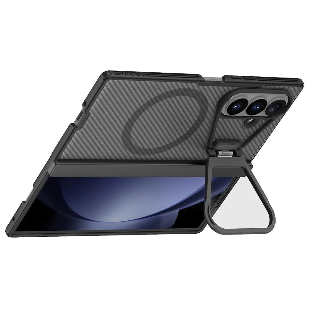 MagSafe futrola za Samsung Galaxy Z Fold8 Ultra F976, Nillkin, CamShield Pro sa providnim poklopcem za objektiv, crna providna