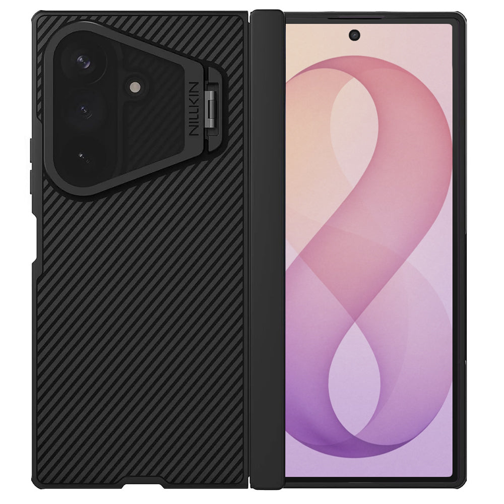 MagSafe futrola za Samsung Galaxy Z Fold8 Ultra F976, Nillkin, CamShield Prop sa providnim crnim poklopcem za objektiv, crna
