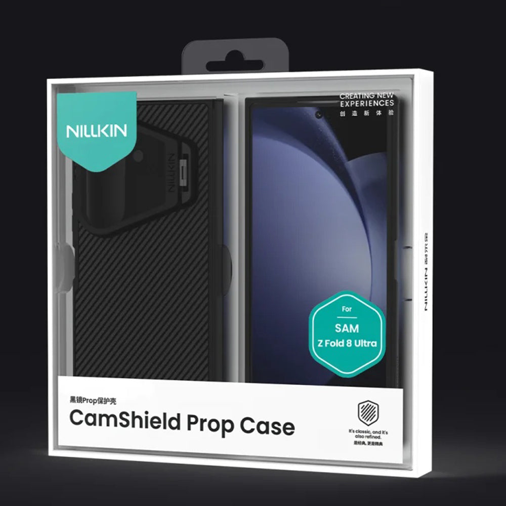 MagSafe futrola za Samsung Galaxy Z Fold8 Ultra F976, Nillkin, CamShield Prop sa providnim crnim poklopcem za objektiv, crna