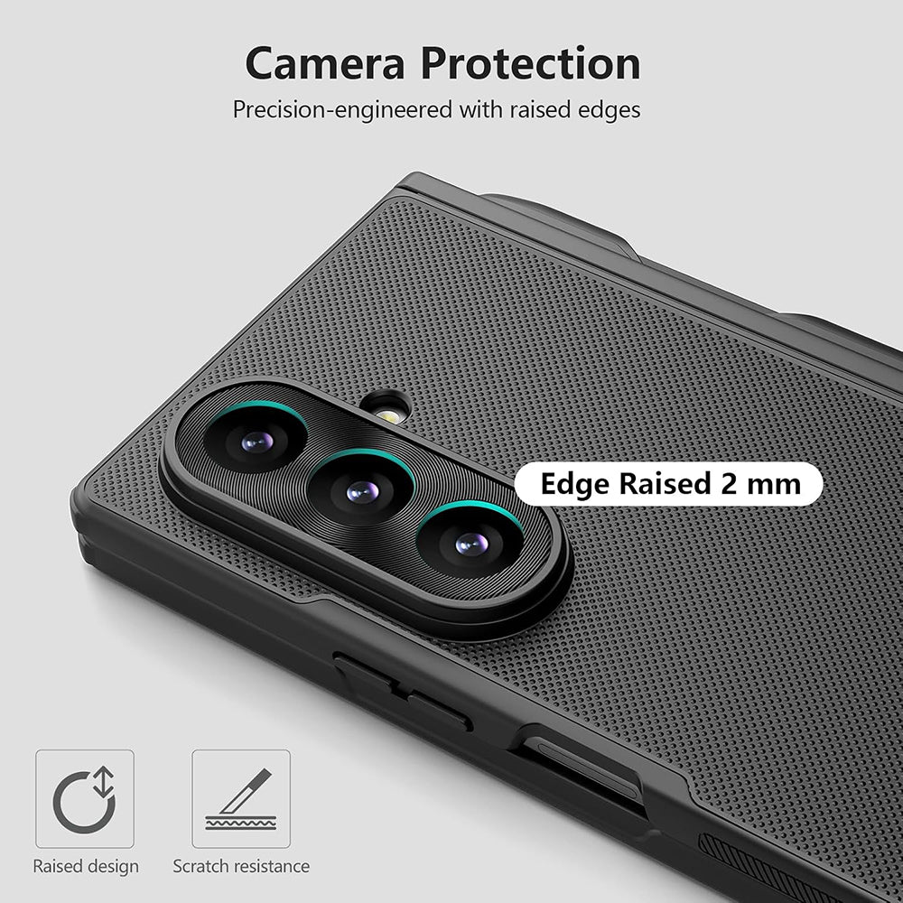 MagSafe futrola za Samsung Galaxy Z Fold8 Ultra F976, Nillkin, Super Frosted Shield sa držačem za olovku, Crna