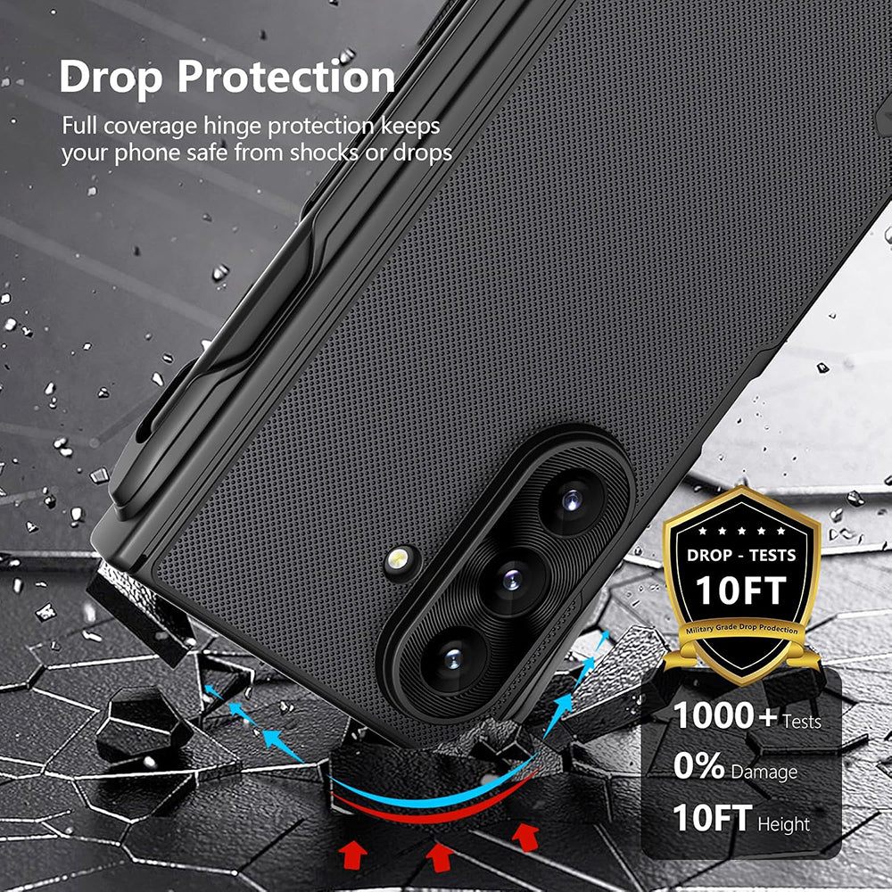 MagSafe futrola za Samsung Galaxy Z Fold8 Ultra F976, Nillkin, Super Frosted Shield sa držačem za olovku, Crna
