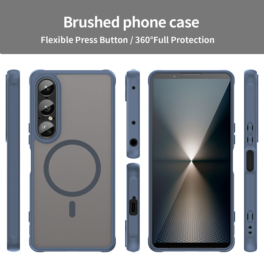 MagSafe futrola za Sony Xperia 1 VII, Techsuit, HaloFrost II, Tamnoplava