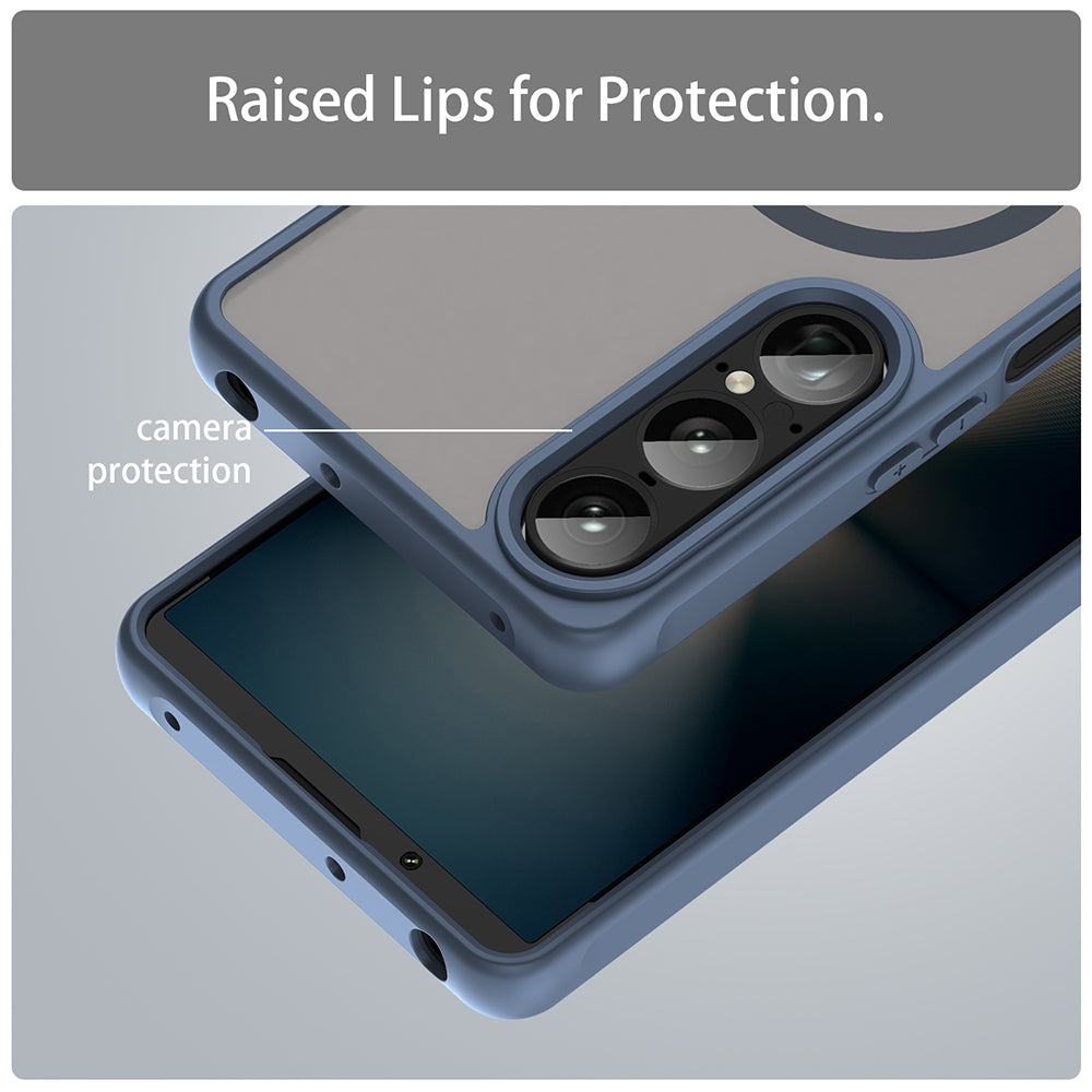 MagSafe futrola za Sony Xperia 1 VIII, Techsuit, HaloFrost II, Tamnoplava