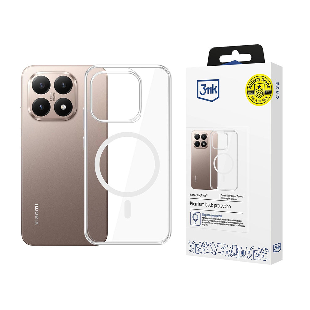 Futrola MagSafe za Xiaomi 15T, 3MK, Armor MagCase, Providna