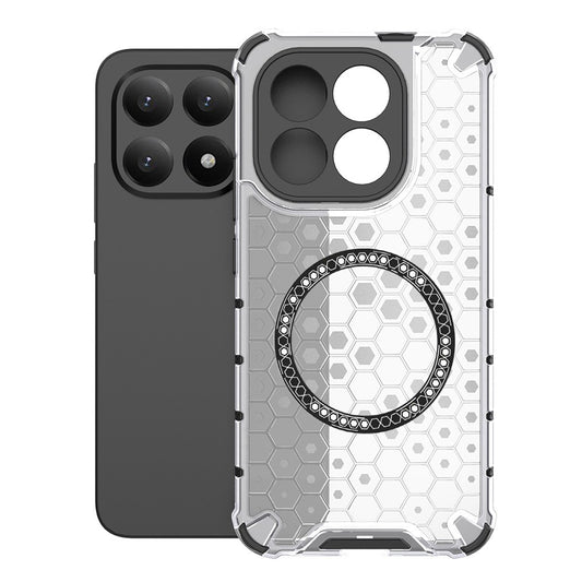 Futrola MagSafe za Xiaomi 15T, Techsuit, HoneyComb Shield, Bela