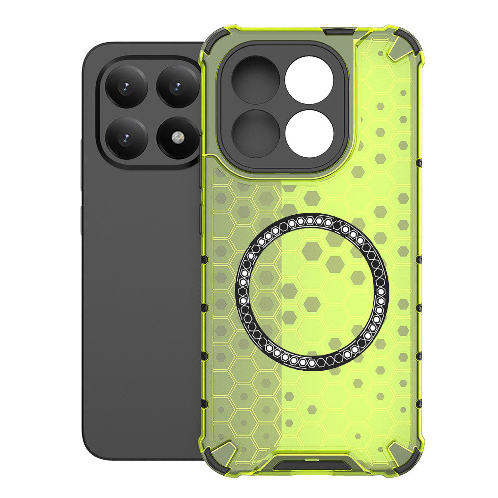 Futrola MagSafe za Xiaomi 15T, Techsuit, HoneyComb Shield, Zelena