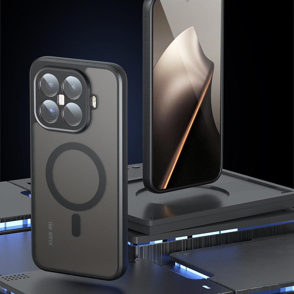 Futrola MagSafe za Xiaomi 15T, Techsuit, PureFrost, Satin Crna