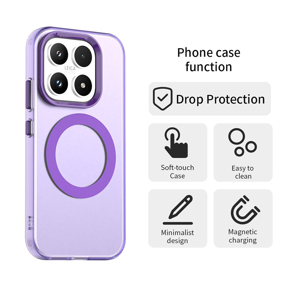 Husa MagSafe za Xiaomi 17, Techsuit, CandyCase, Ljubičasta