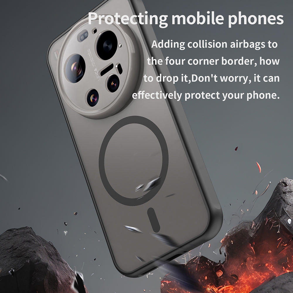 Futrola MagSafe za Xiaomi 17 Ultra, Techsuit, HaloFrost II, Crna