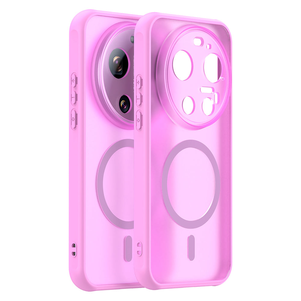 Futrola MagSafe za Xiaomi 17 Ultra, Techsuit, HaloFrost II, Roze